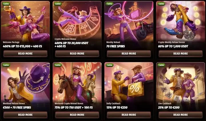 Westace Casino med bonustilbud og gratisspinn